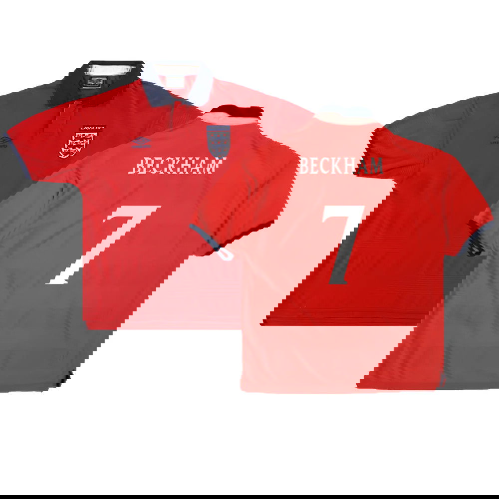 England 1999-01 Away Shirt (Excellent) (Beckham 7)