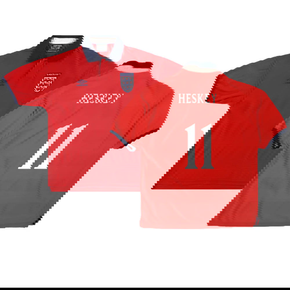 England 1999-01 Away Shirt (Excellent) (Heskey 11)