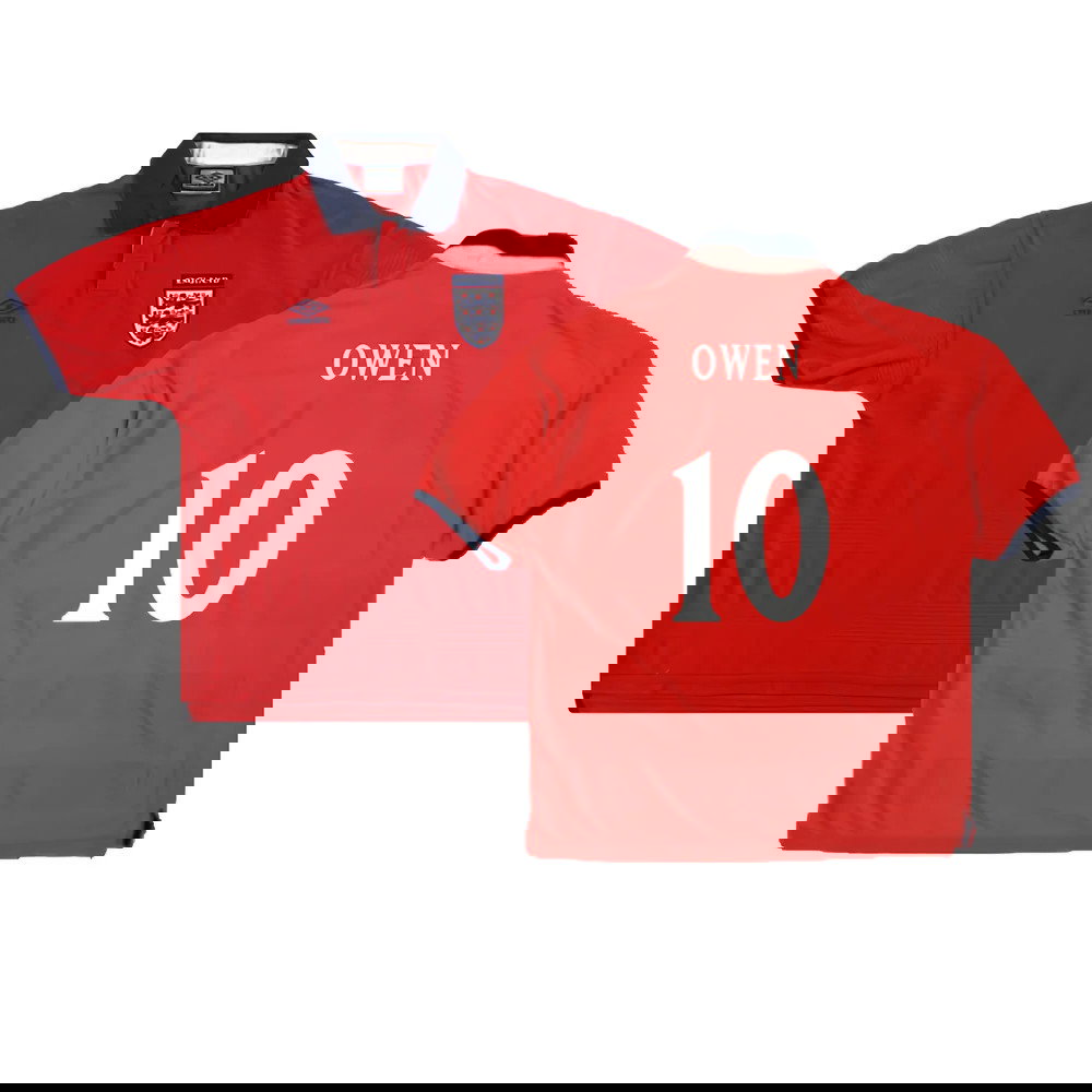 England 1999-01 Away Shirt (Excellent) (Owen 10)