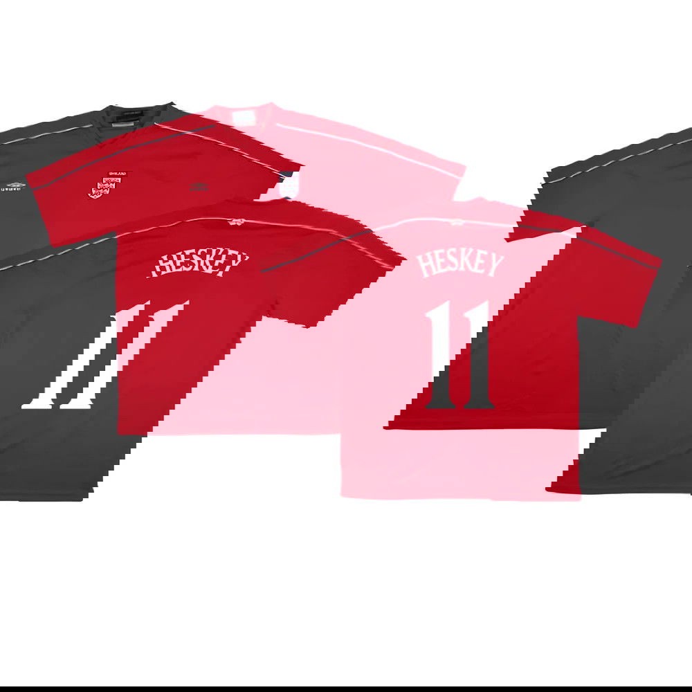 England 2000s Umbro Training Shirt (XXL) (Very Good) (Heskey 11)