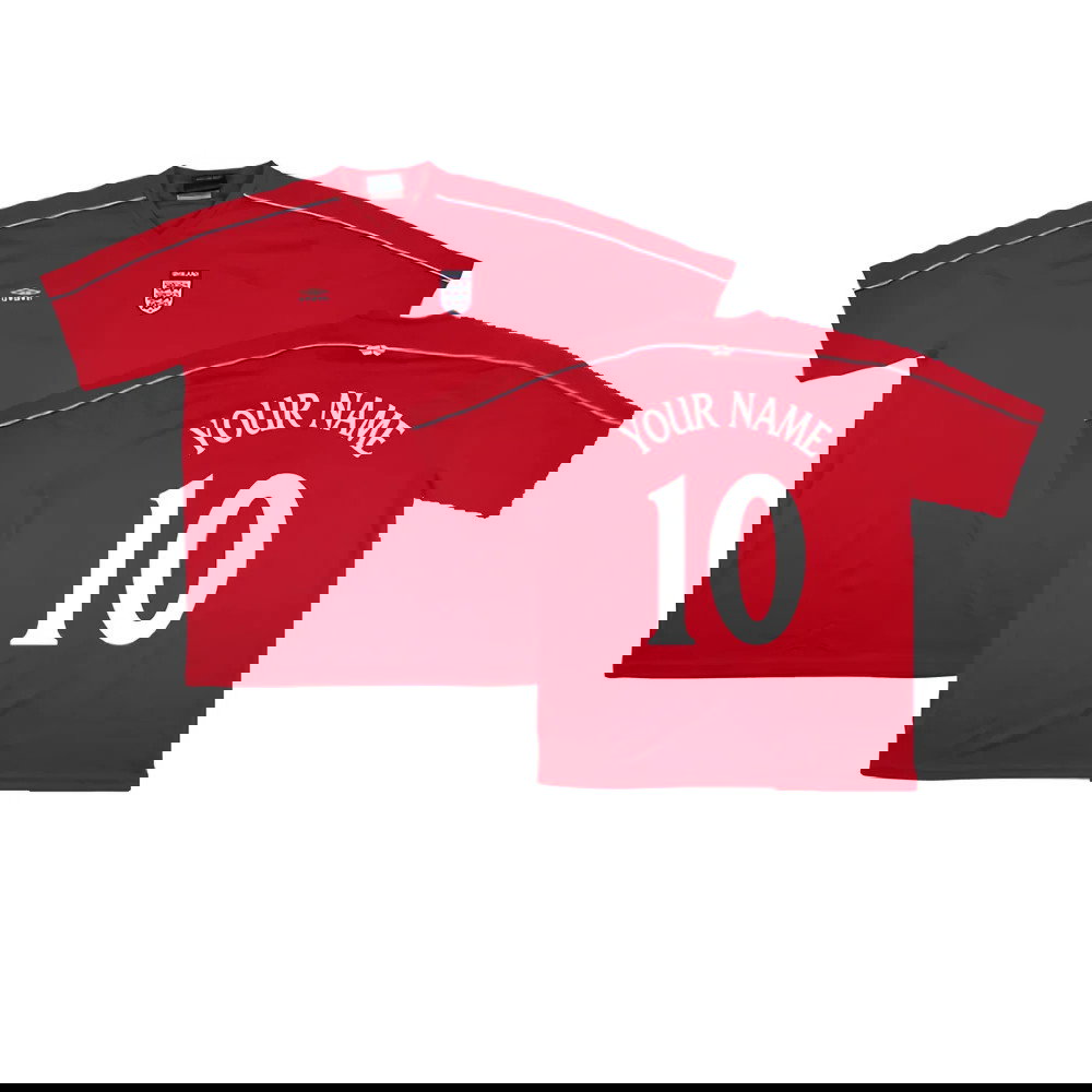 England 2000s Umbro Training Shirt (XXL) (Very Good) (Your Name)