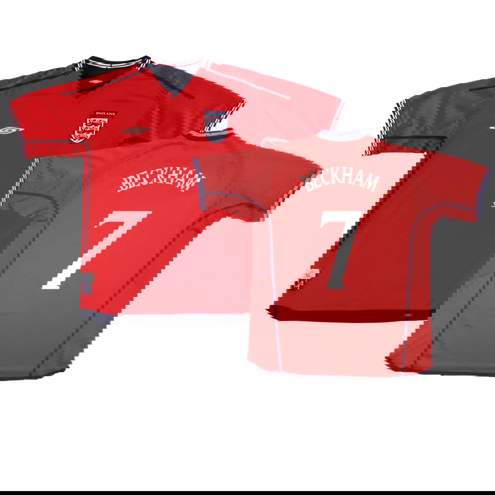 England 2002-04 Away Shirt ((Excellent) XL) (Beckham 7)