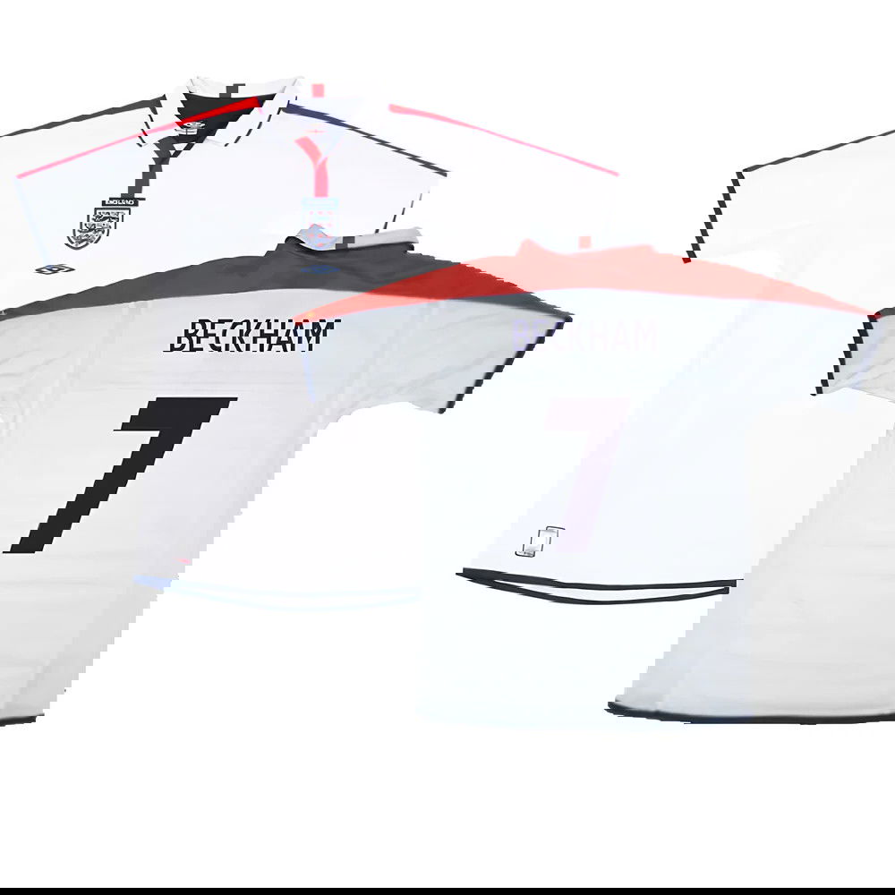 England 2003-05 Home Shirt (XL) (Excellent) (BECKHAM 7)