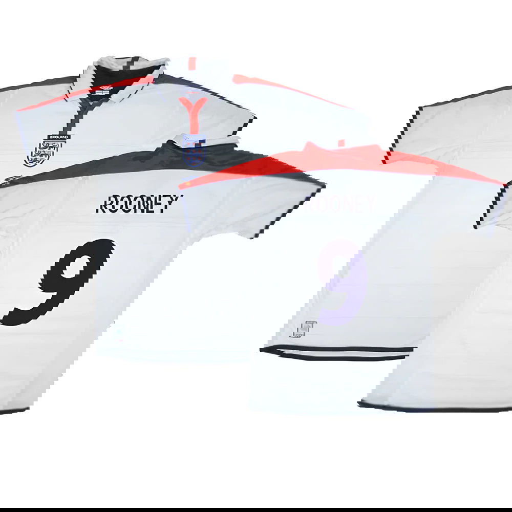 England 2003-05 Home Shirt (XL) (Very Good) (ROONEY 9)