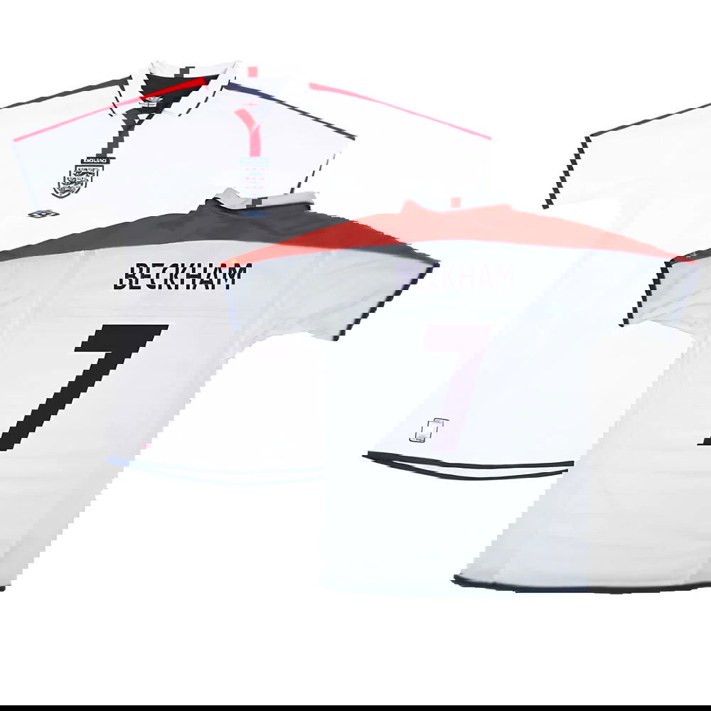 England 2003-05 Home Shirt (XXL) (Excellent) (BECKHAM 7)