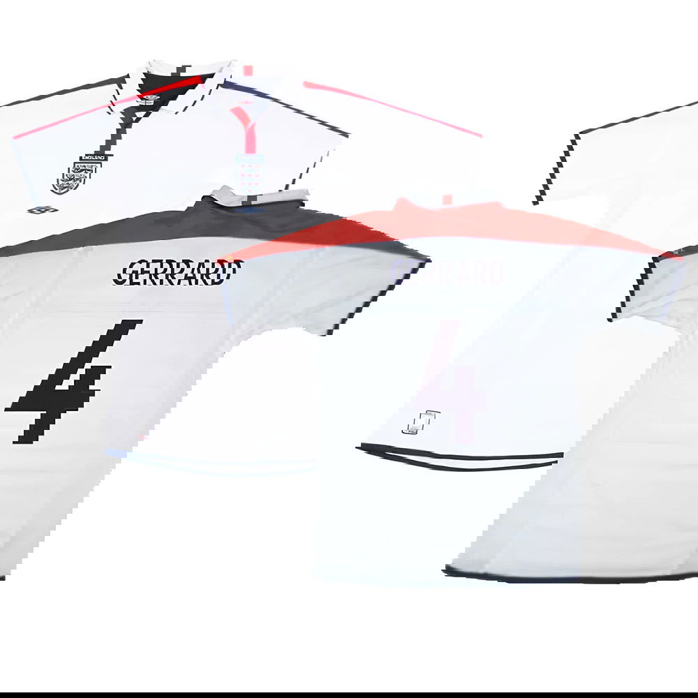 England 2003-05 Home Shirt (XXL) (Excellent) (GERRARD 4)