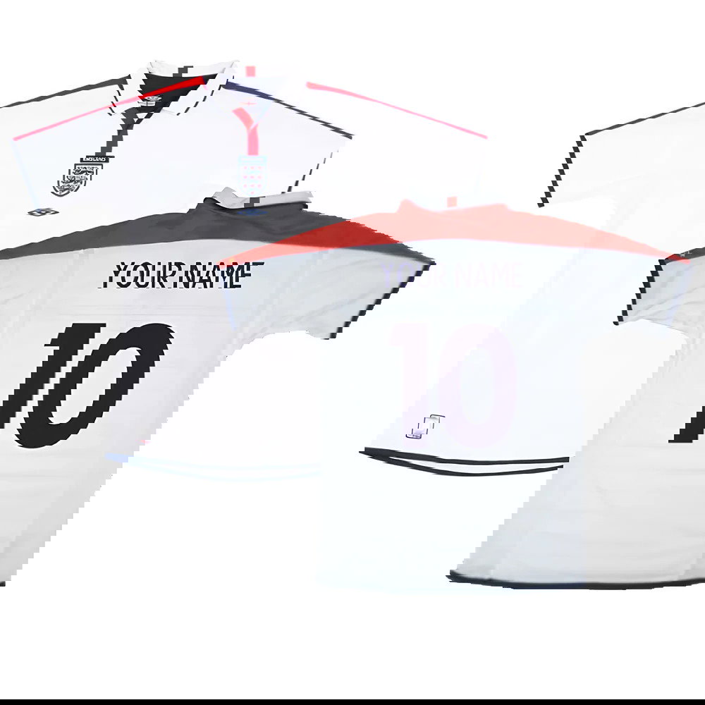 England 2003-05 Home Shirt (XXL) (Excellent) (Your Name)