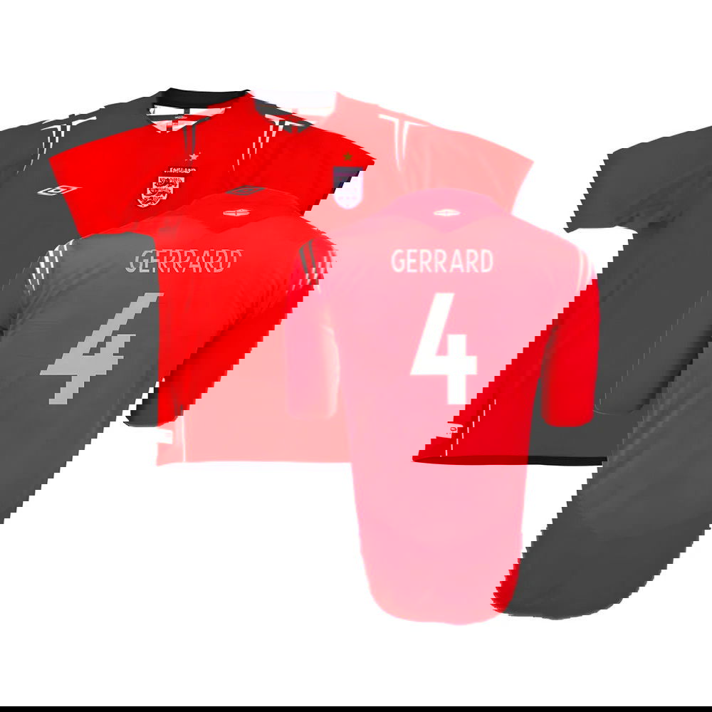 England 2004-06 Away Shirt (2XL) (Excellent) (Gerrard 4)