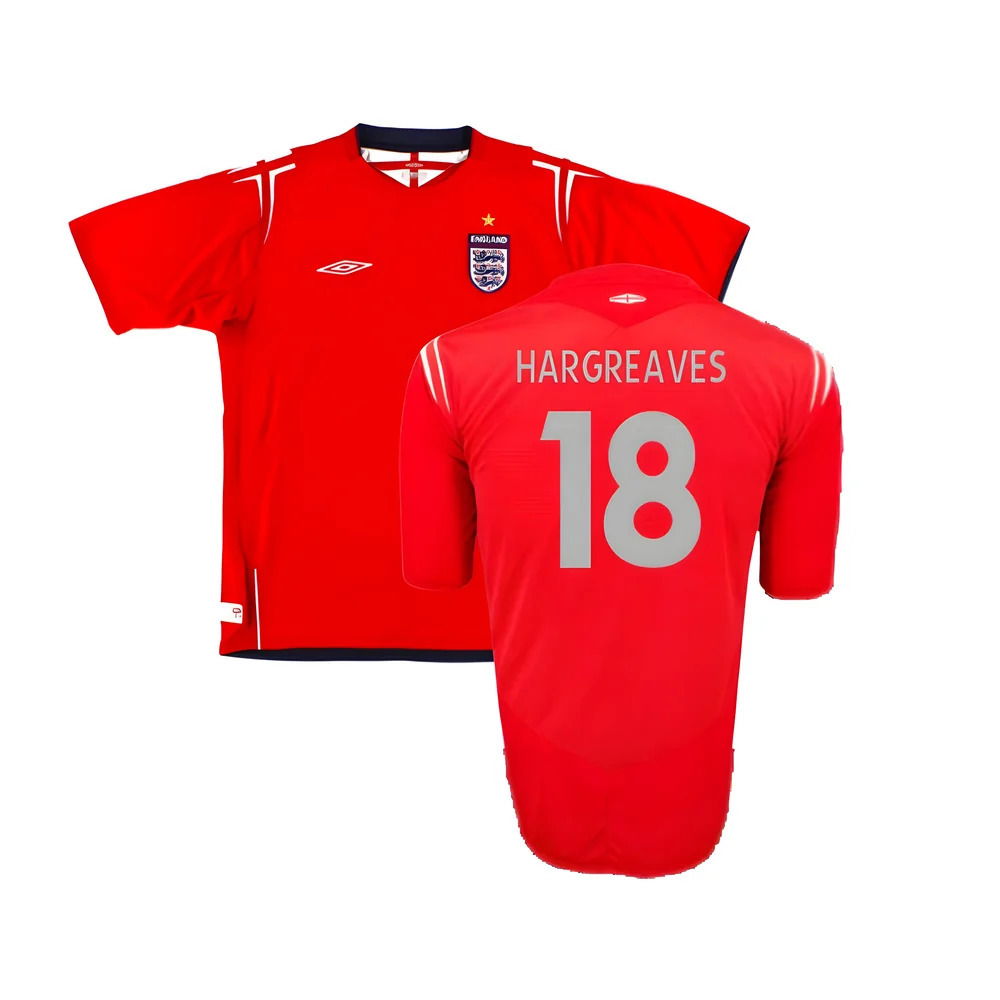 England 2004-06 Away Shirt (2XL) (Excellent) (Hargreaves 18)