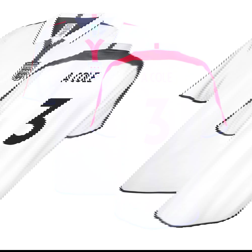 England 2004 Retro Football Shirt (A Cole 3)