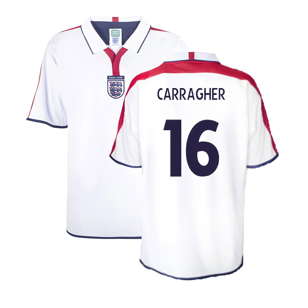England 2004 Retro Football Shirt (Carragher 16)
