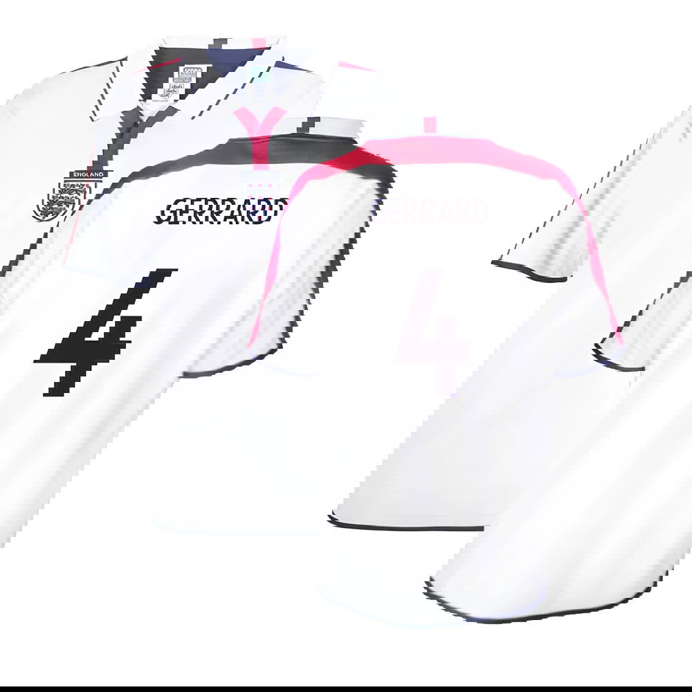 England 2004 Retro Football Shirt (Gerrard 4)