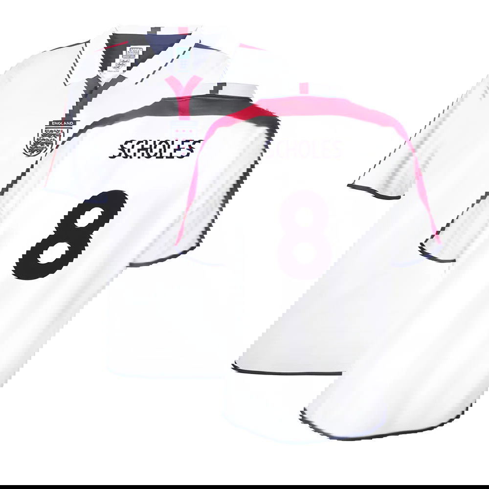 England 2004 Retro Football Shirt (Scholes 8)