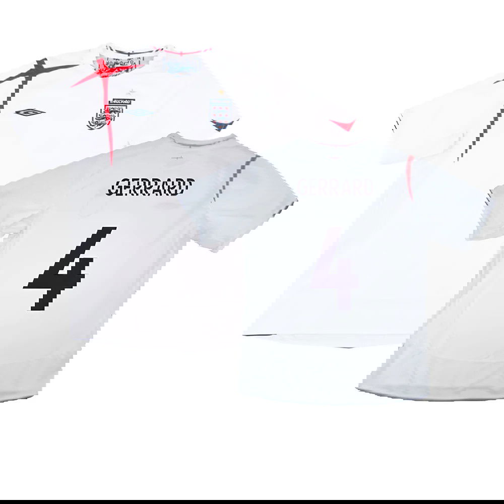 England 2005-07 Home Shirt (M) (Excellent) (GERRARD 4)