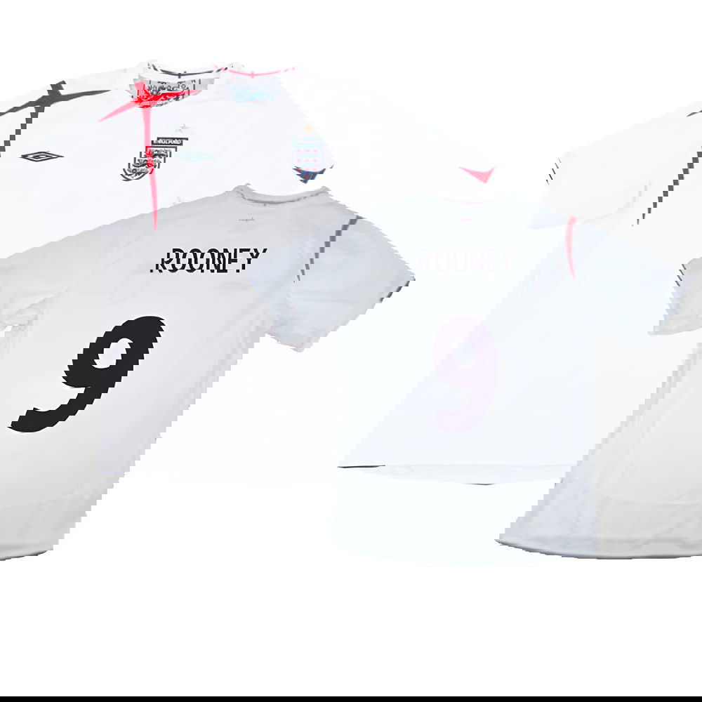 England 2005-07 Home Shirt (M) (Excellent) (ROONEY 9)