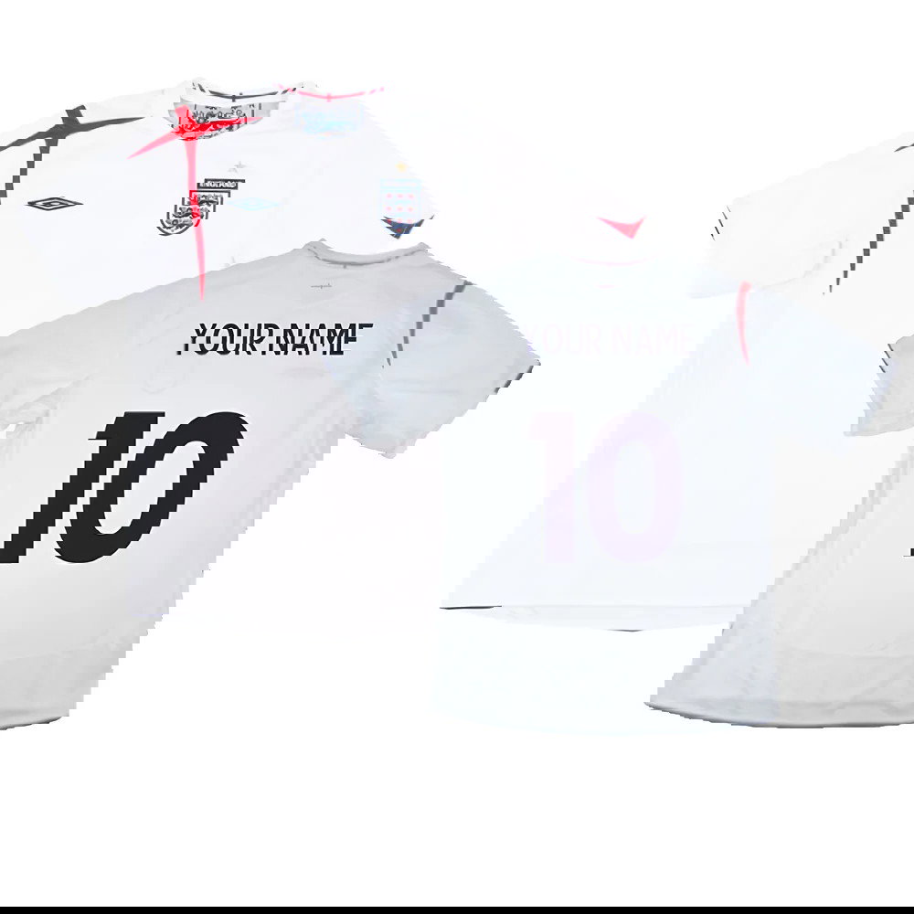 England 2005-07 Home Shirt (M) (Excellent) (Your Name)