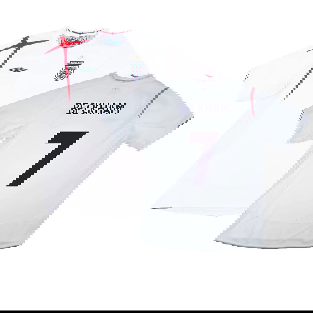 England 2005-07 Home Shirt (XL) (Mint) (BECKHAM 7)