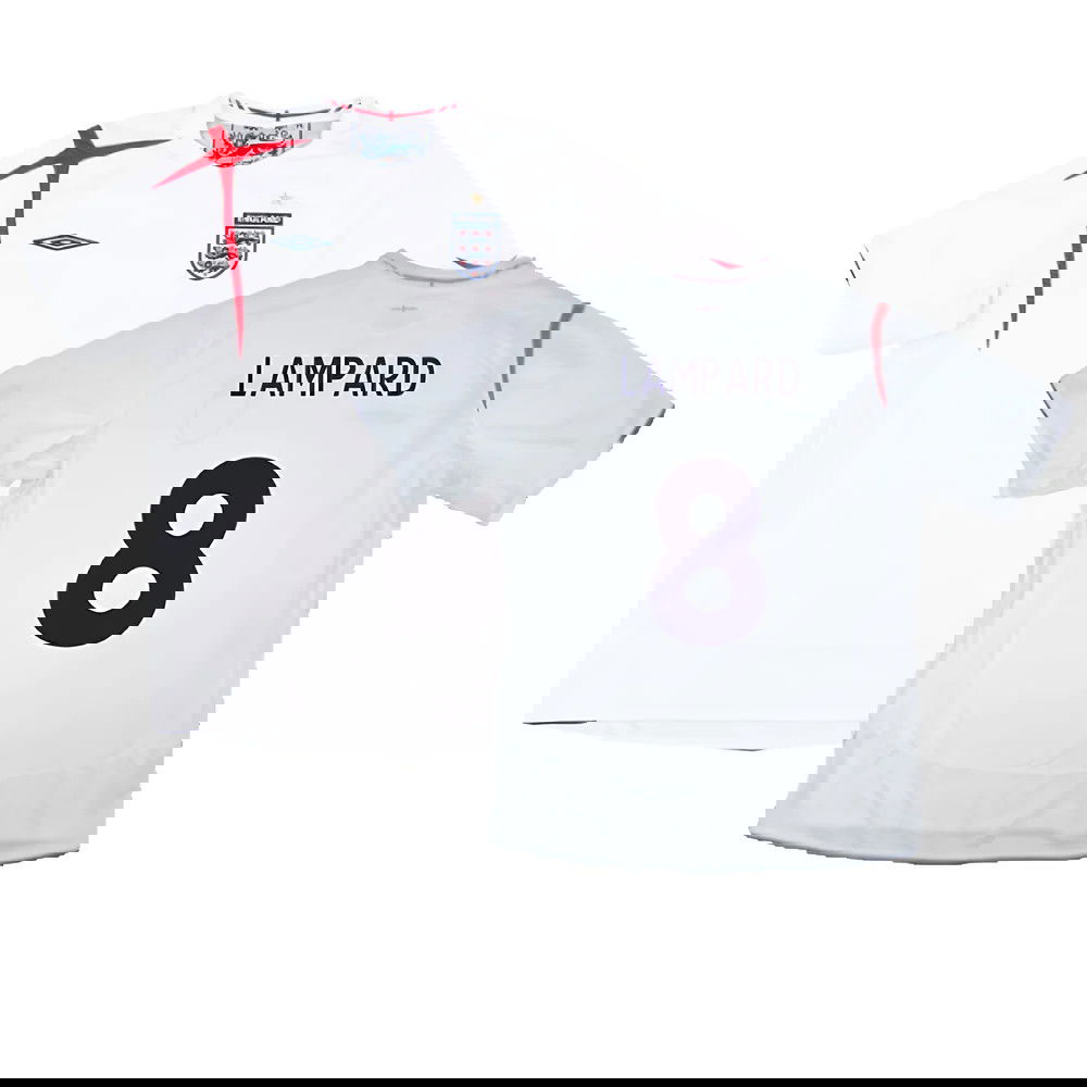 England 2005-07 Home Shirt (XL) (Mint) (LAMPARD 8)