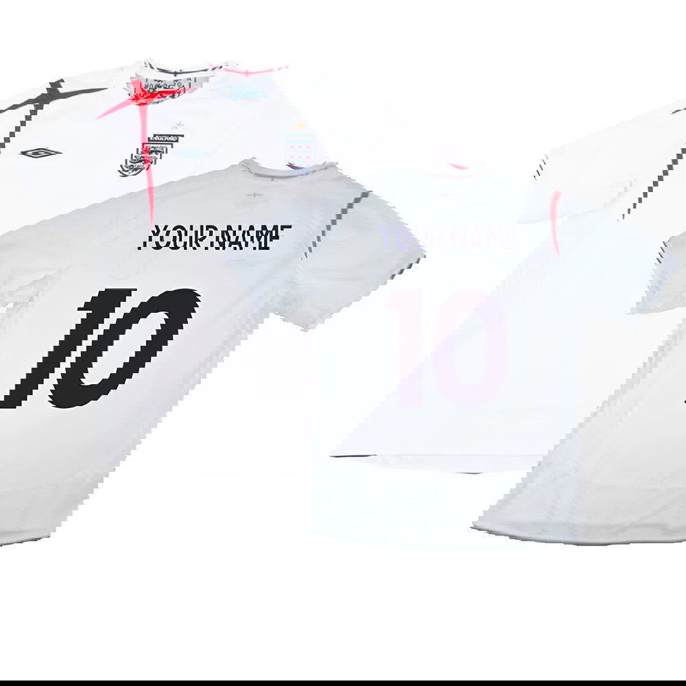 England 2005-07 Home Shirt (XL) (Mint) (Your Name)