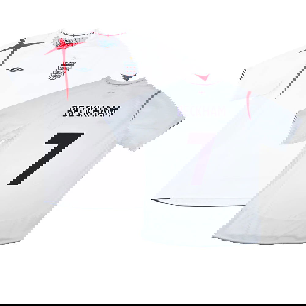 England 2005-07 Home Shirt (XXL) (Very Good) (BECKHAM 7)