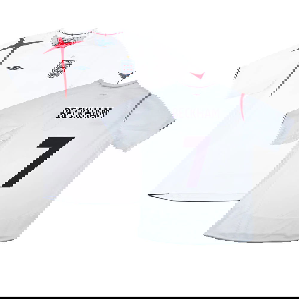 England 2005-07 Home Shirt (XXL) (Very Good) (BECKHAM 7)