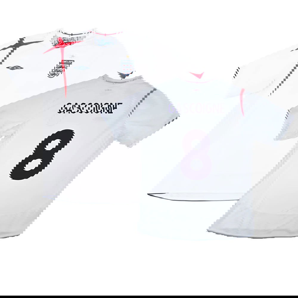 England 2005-07 Home Shirt (XXL) (Very Good) (GASCOIGNE 8)