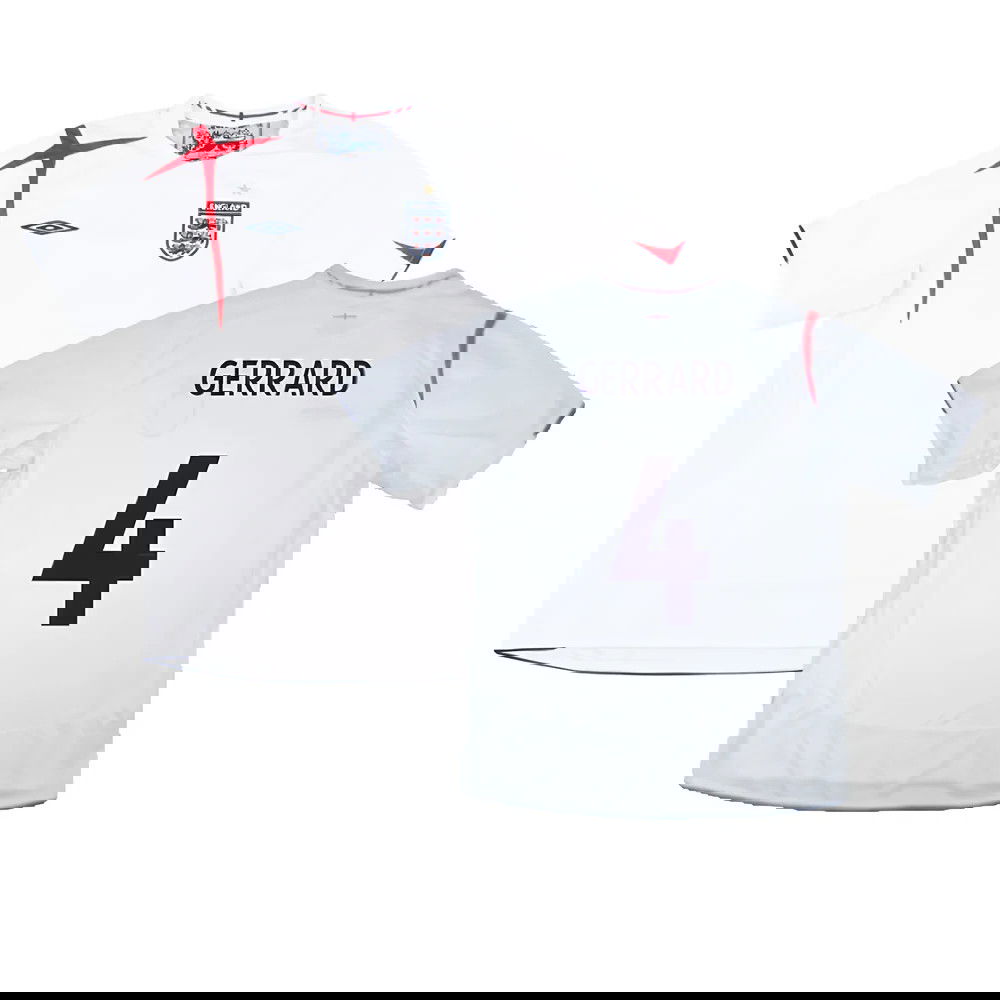 England 2005-07 Home Shirt (XXL) (Very Good) (GERRARD 4)