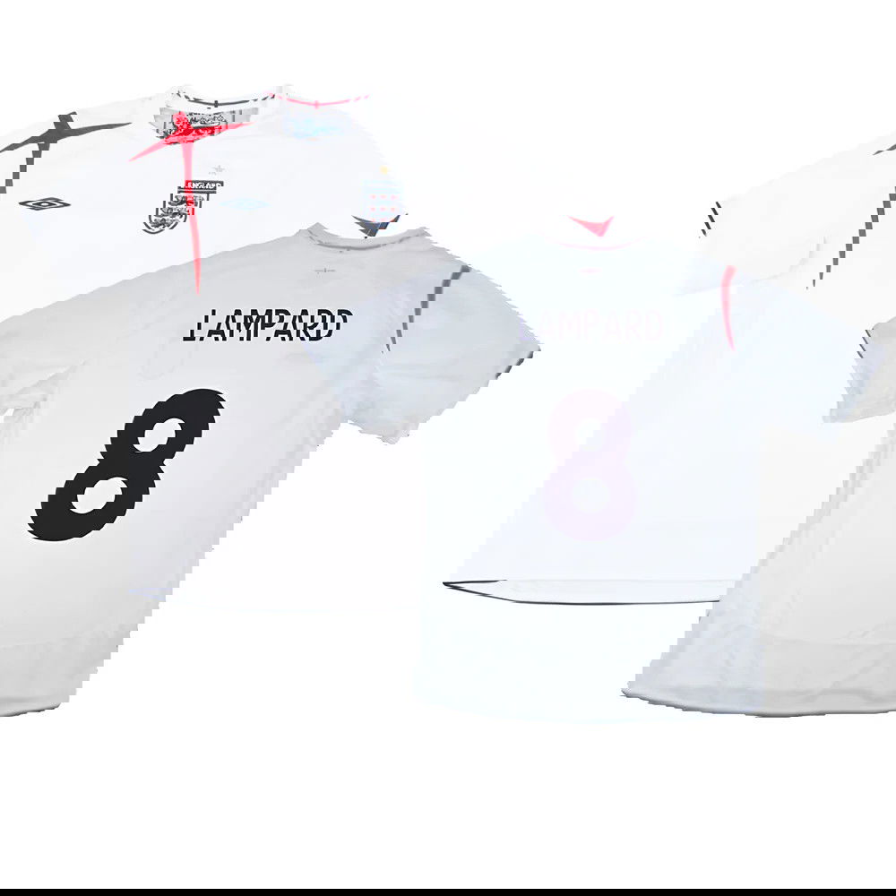 England 2005-07 Home Shirt (XXL) (Very Good) (LAMPARD 8)