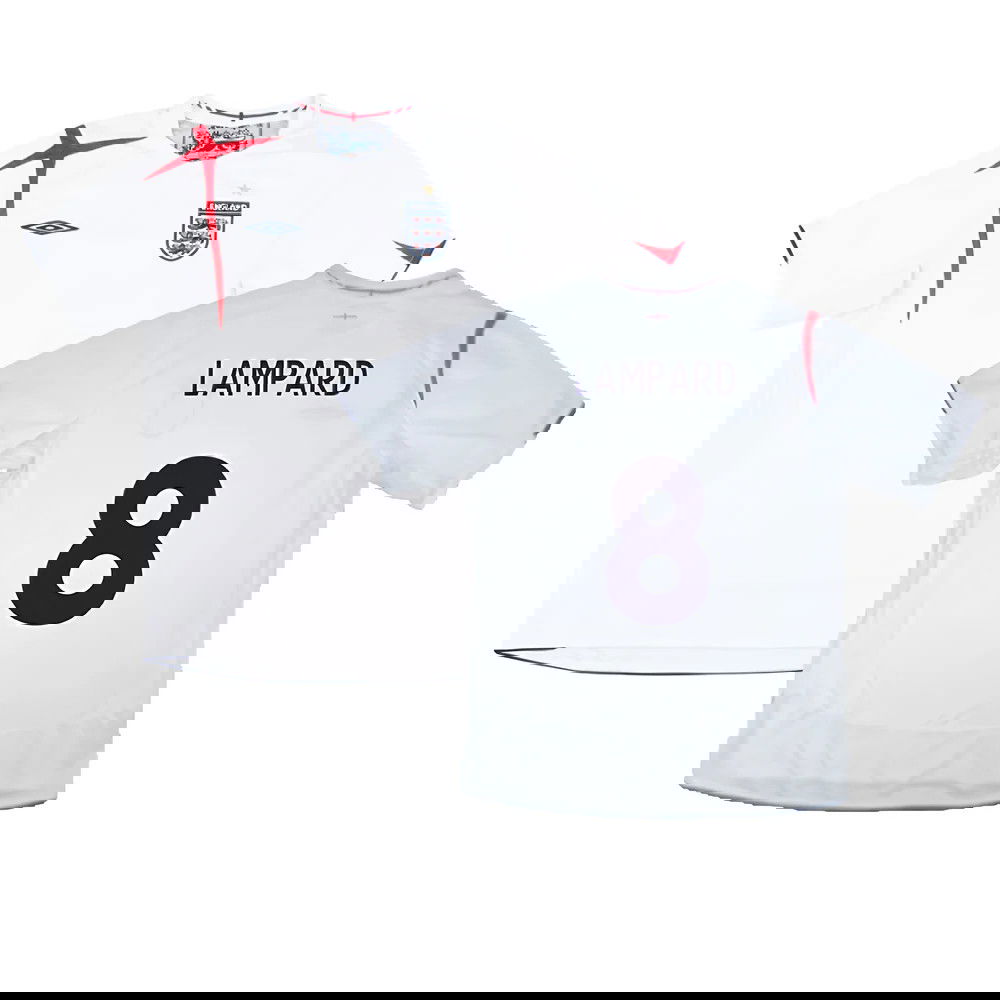 England 2005-07 Home Shirt (XXL) (Very Good) (LAMPARD 8)