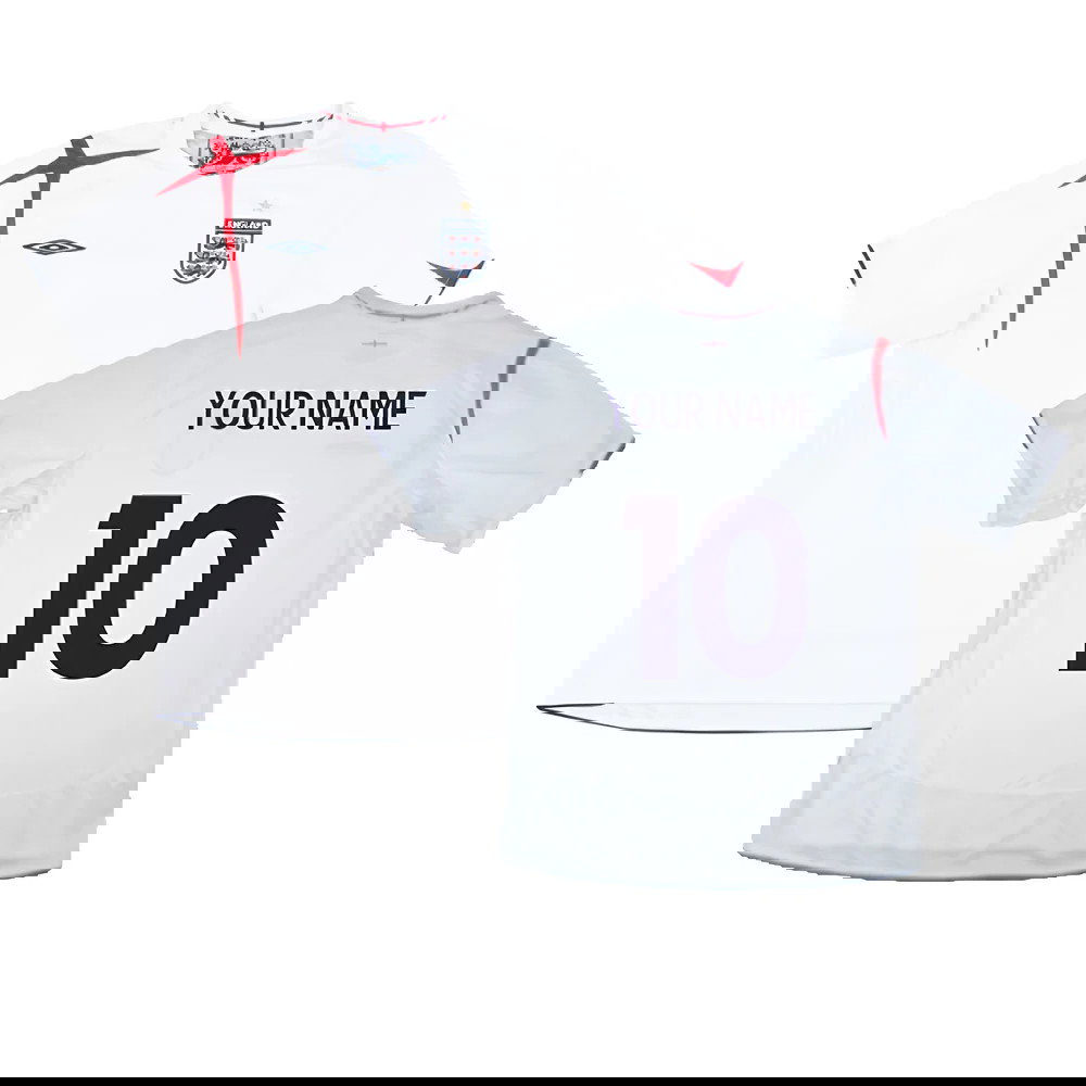 England 2005-07 Home Shirt (XXL) (Very Good) (Your Name)