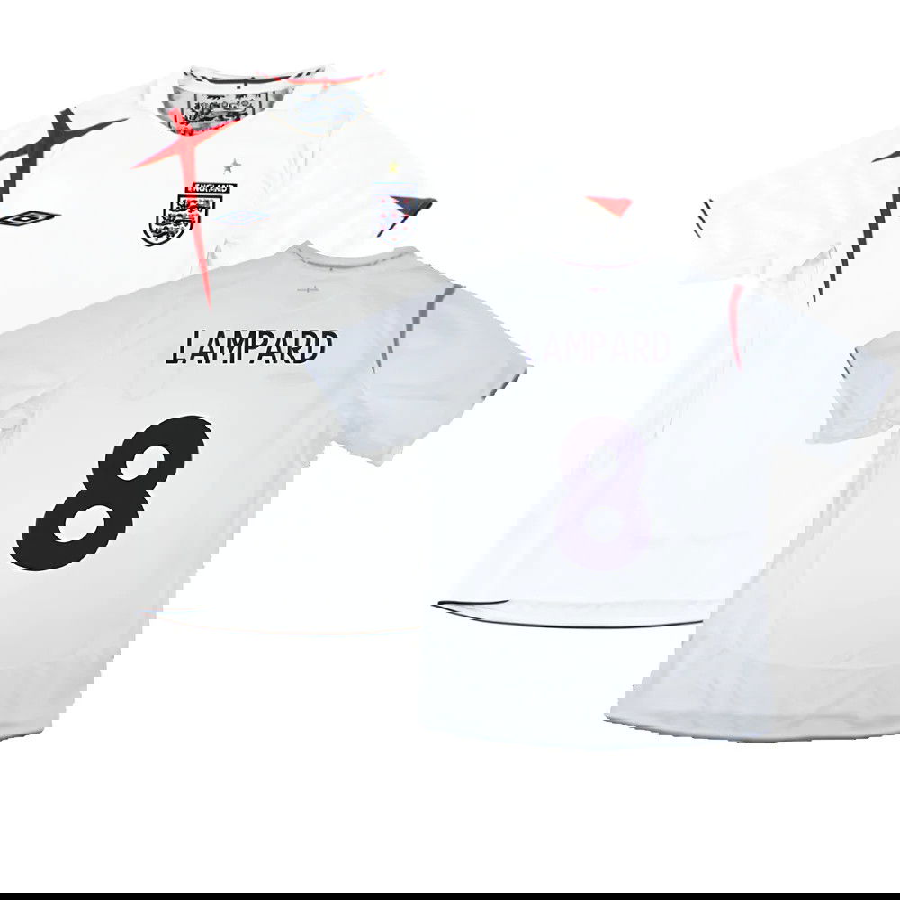 England 2005-2007 Home Shirt (XL) (Very Good) (LAMPARD 8)