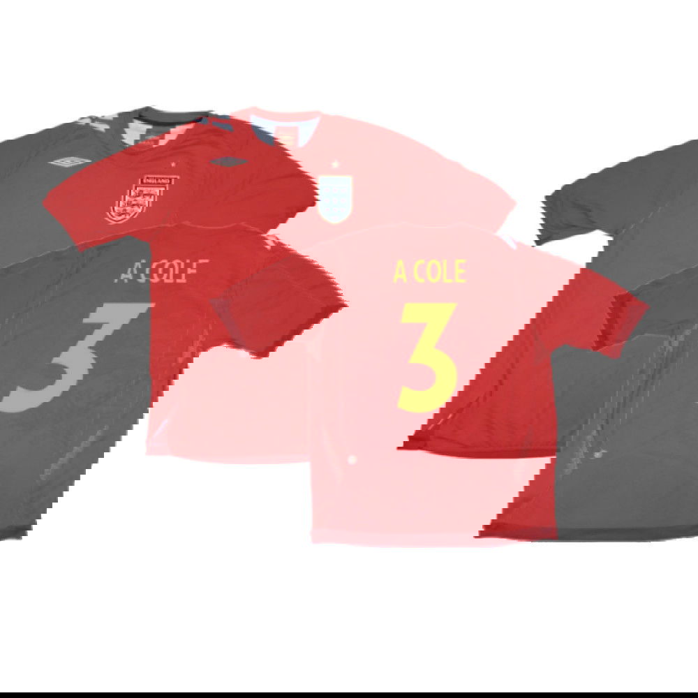 England 2006-08 Away Shirt (S) (Excellent) (A COLE 3)