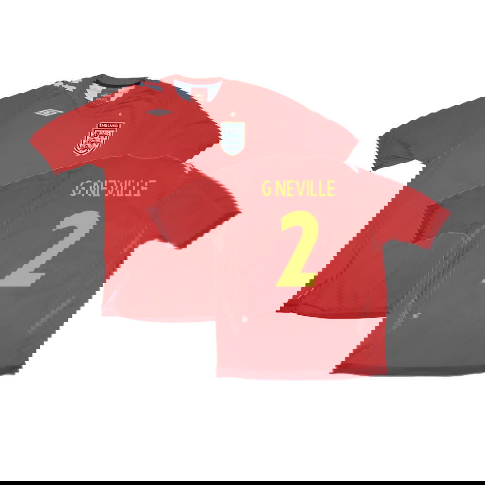 England 2006-08 Away Shirt (S) (Excellent) (G NEVILLE 2)