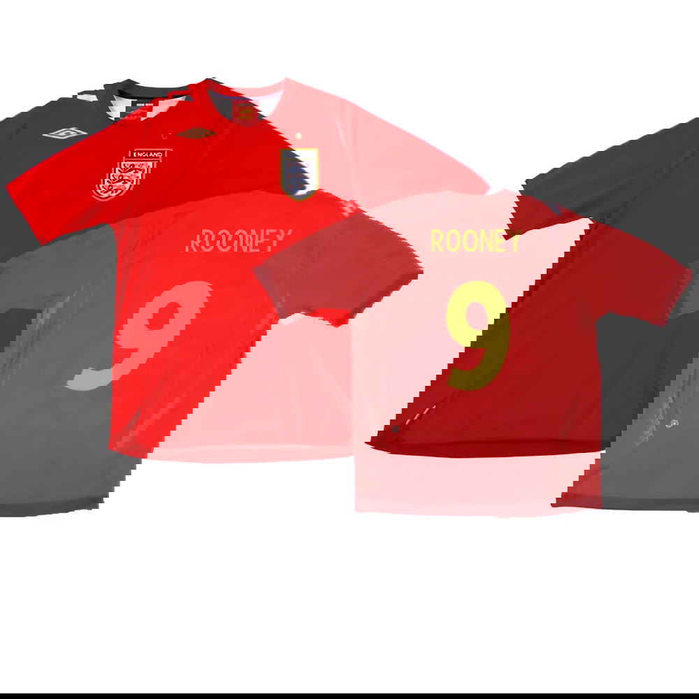 England 2006-08 Away Shirt (Very Good) (ROONEY 9)