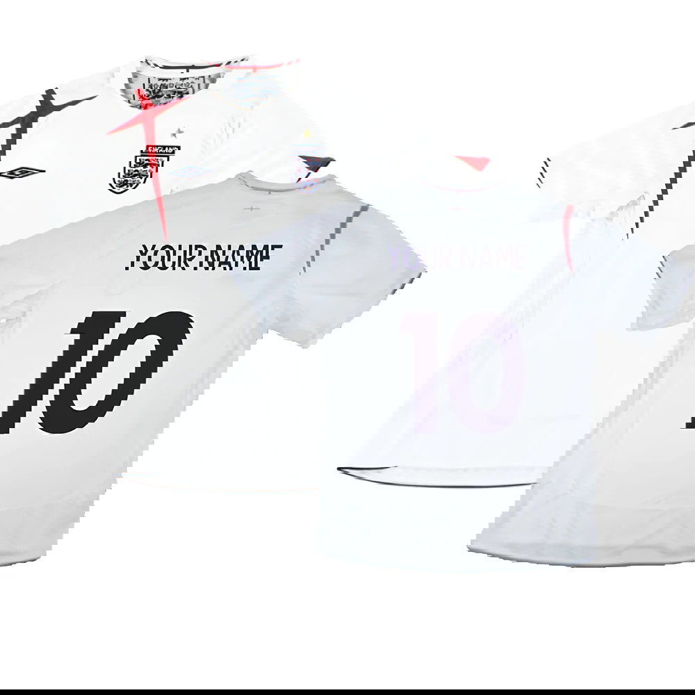 England 2006-08 Home Shirt (XL) (Excellent) (Your Name)