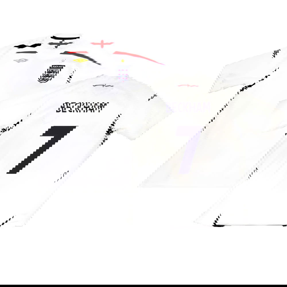 England 2007-09 Home Shirt (2XL) (Excellent) (BECKHAM 7)