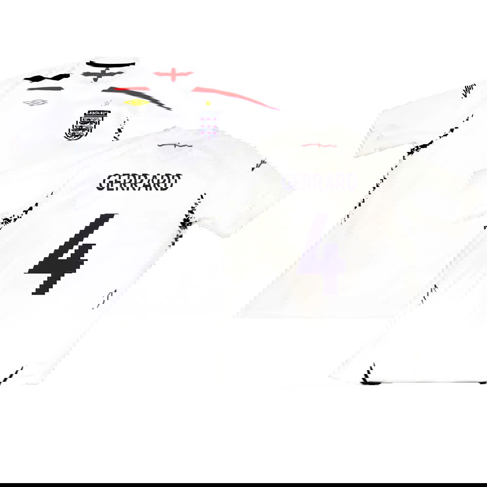 England 2007-09 Home Shirt (2XL) (Excellent) (GERRARD 4)