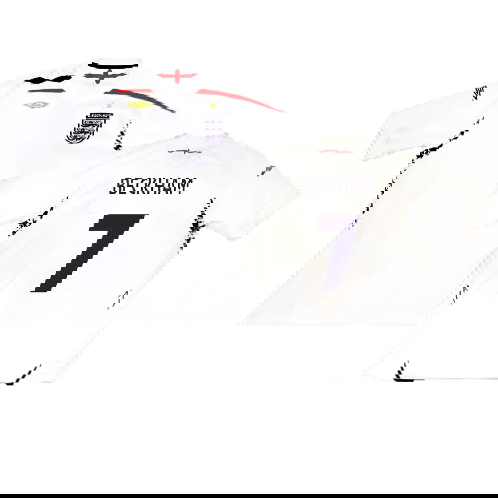 England 2007-09 Home Shirt (XL) (Excellent) (BECKHAM 7)