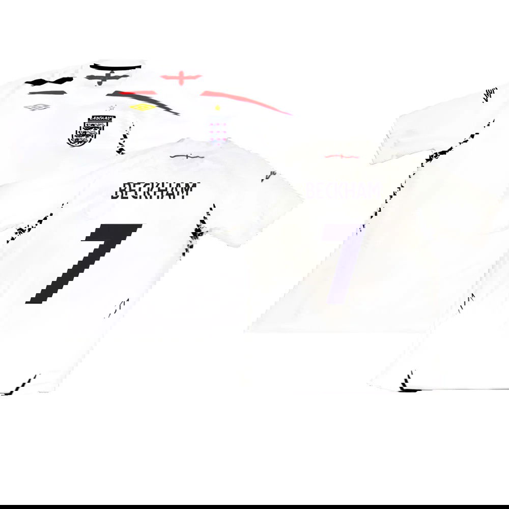 England 2007-09 Home Shirt (XL) (Excellent) (BECKHAM 7)