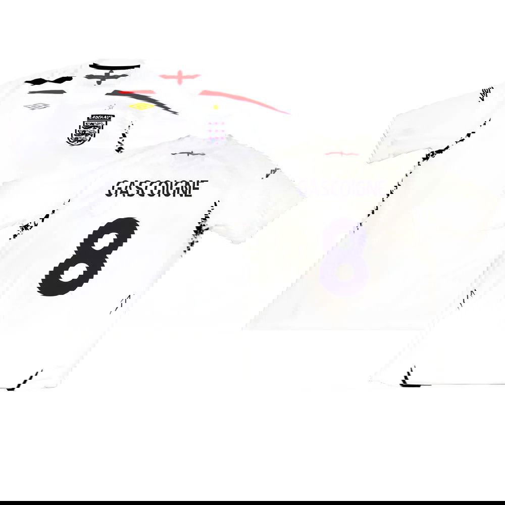 England 2007-09 Home Shirt (XL) (Excellent) (GASCOIGNE 8)