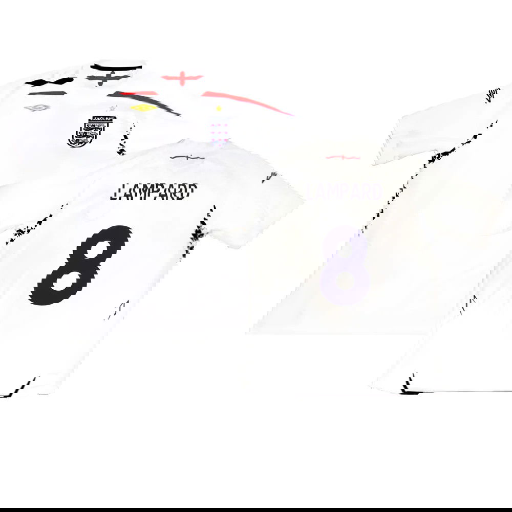 England 2007-09 Home Shirt (XL) (Excellent) (LAMPARD 8)