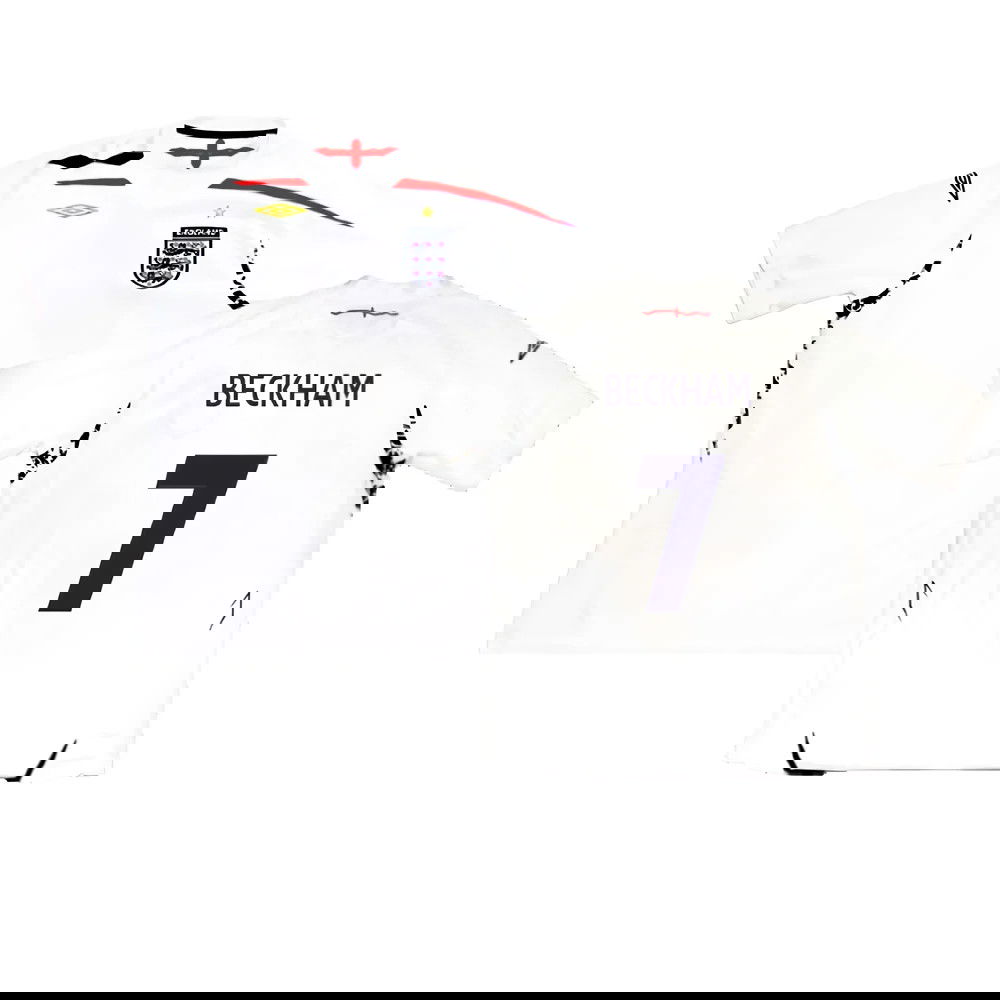 England 2007-09 Home Shirt (XXL) (Excellent) (BECKHAM 7)