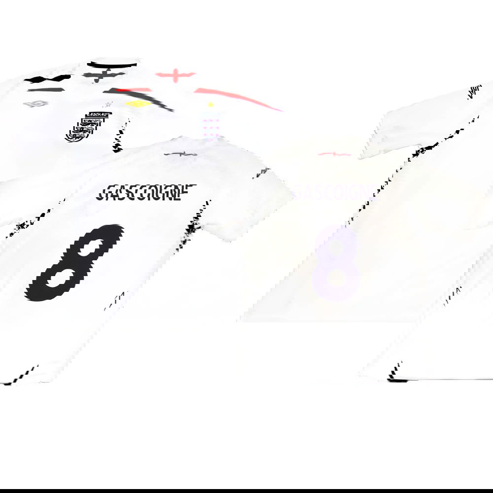 England 2007-09 Home Shirt (XXL) (Excellent) (GASCOIGNE 8)