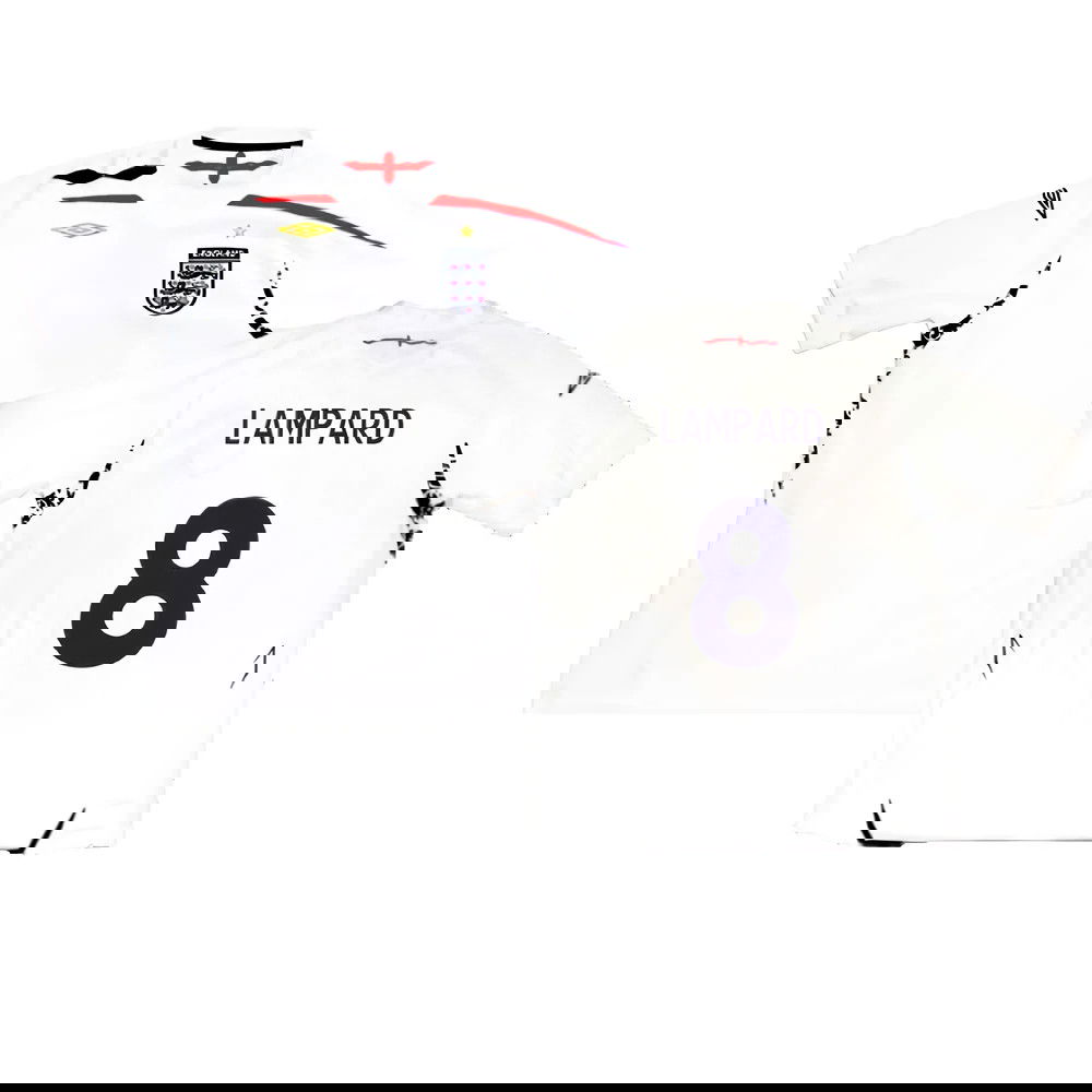 England 2007-09 Home Shirt (XXL) (Excellent) (LAMPARD 8)