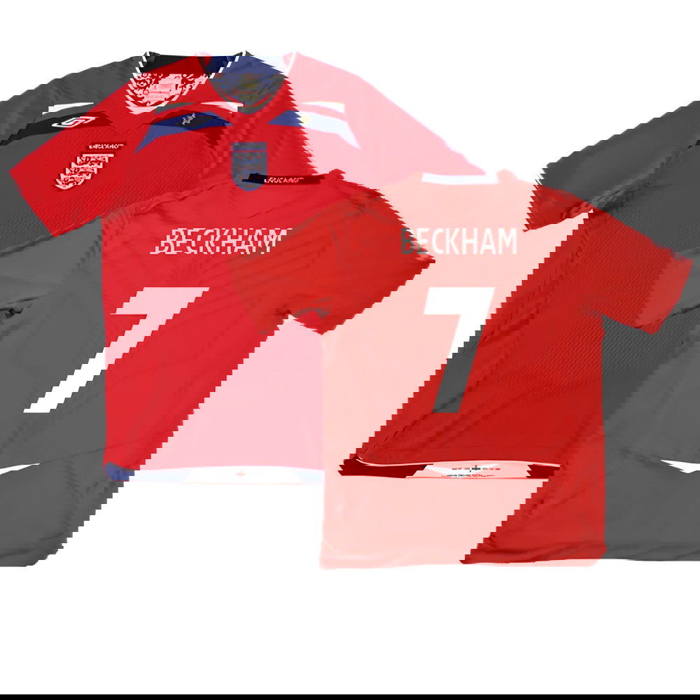 England 2008-10 Away Shirt (Excellent) (BECKHAM 7)