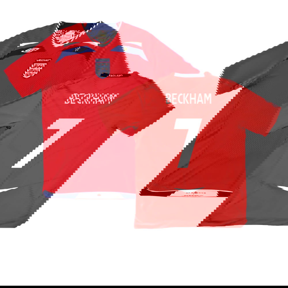 England 2008-10 Away Shirt (Very Good) (BECKHAM 7)