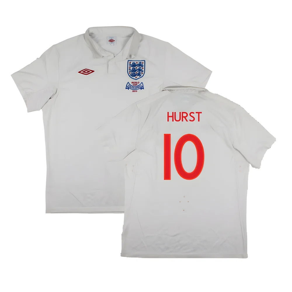 England 2009-10 World Cup Home shirt (XL) (Very Good) (HURST 10)