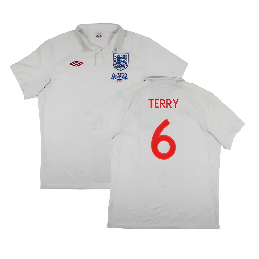 England 2009-10 World Cup Home shirt (XL) (Very Good) (TERRY 6)
