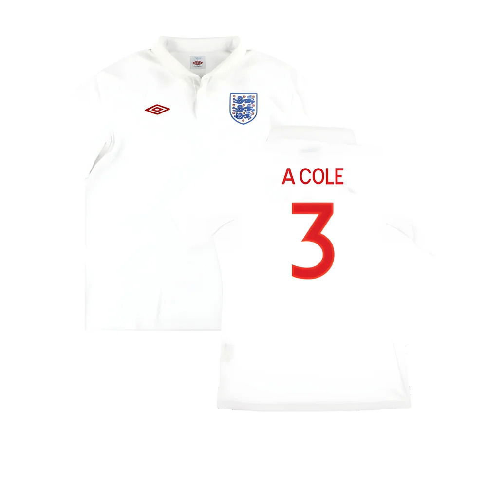 England 2010-12 Home Shirt ((Very Good) M) (A COLE 3)