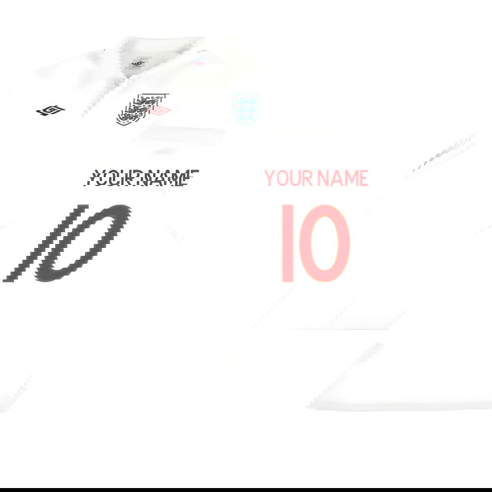 England 2010-12 Home Shirt ((Very Good) M) (Your Name)